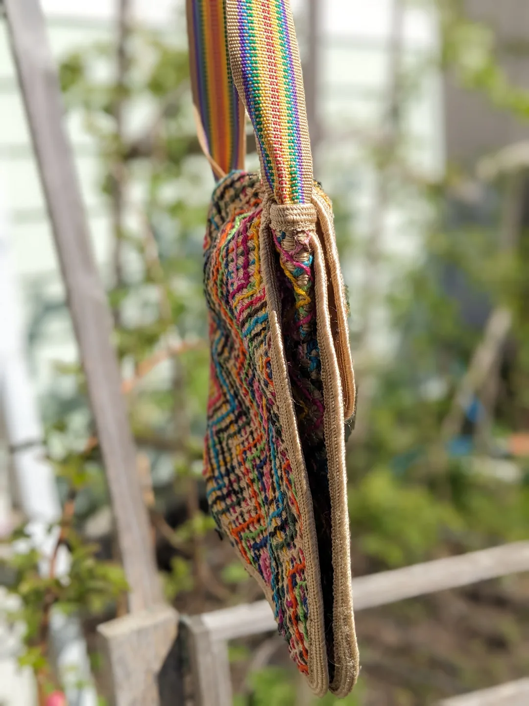 Multicoloured Woven Crossbody Bag image indicator(3)