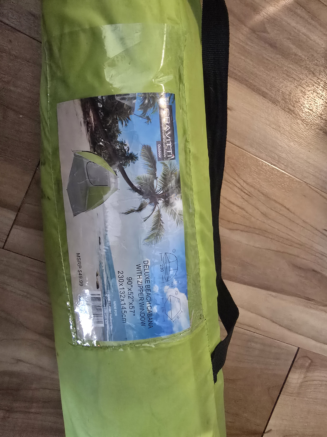 Gravitti Deluxe Beach Cabana Pop-Up Tent