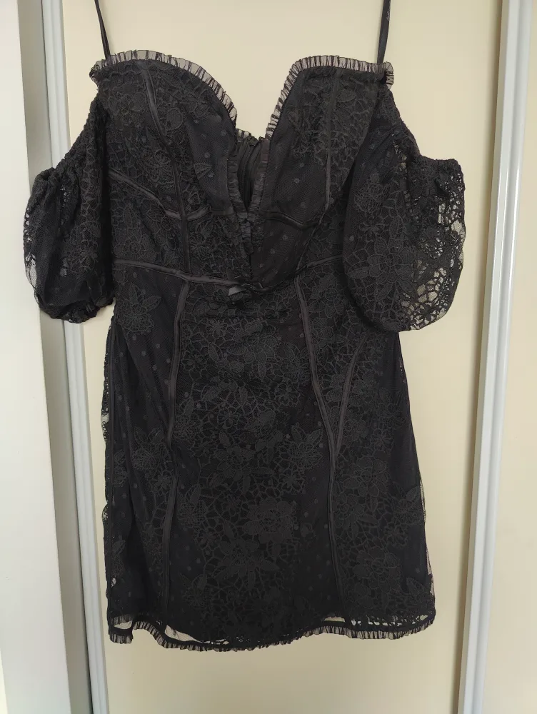 Black Lace "For love and Lemons" Mini Dress thumbnail