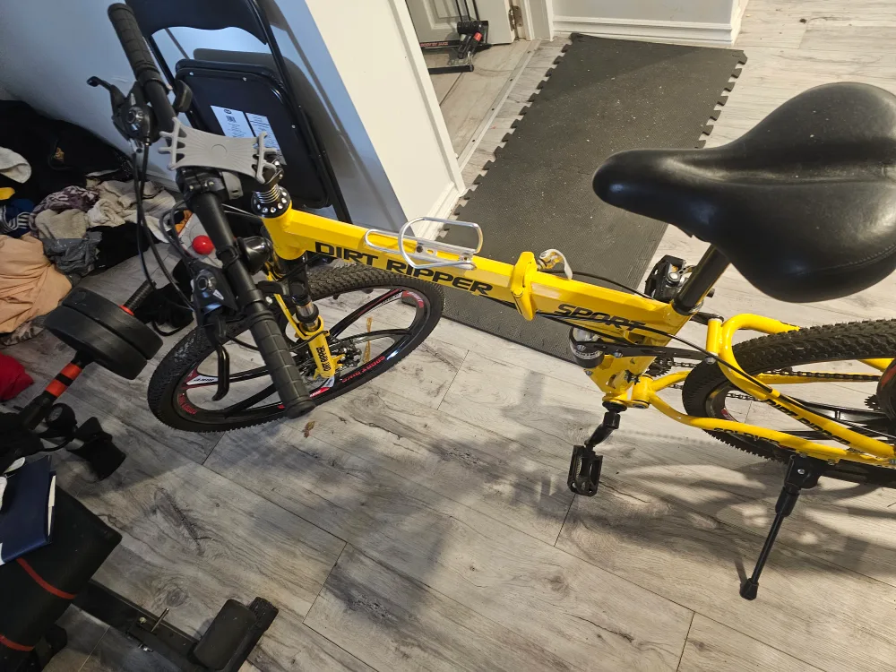 Yellow Dirt Ripper Sport Folding Mountain Bike image indicator(4)