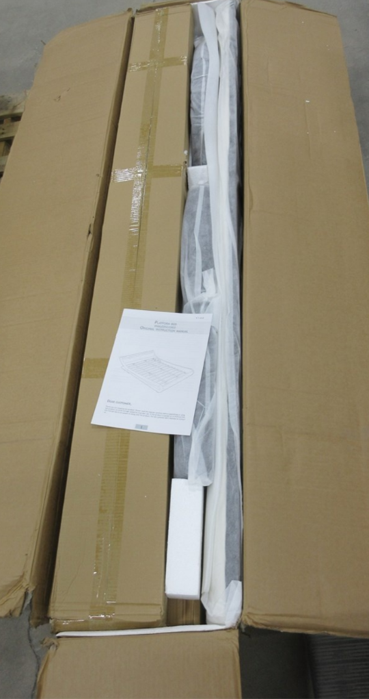King Size Platform Bed Frame with LED Headboard - photo 3