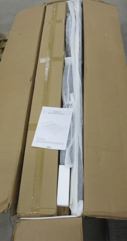 King Size Platform Bed Frame with LED Headboard image indicator(3)