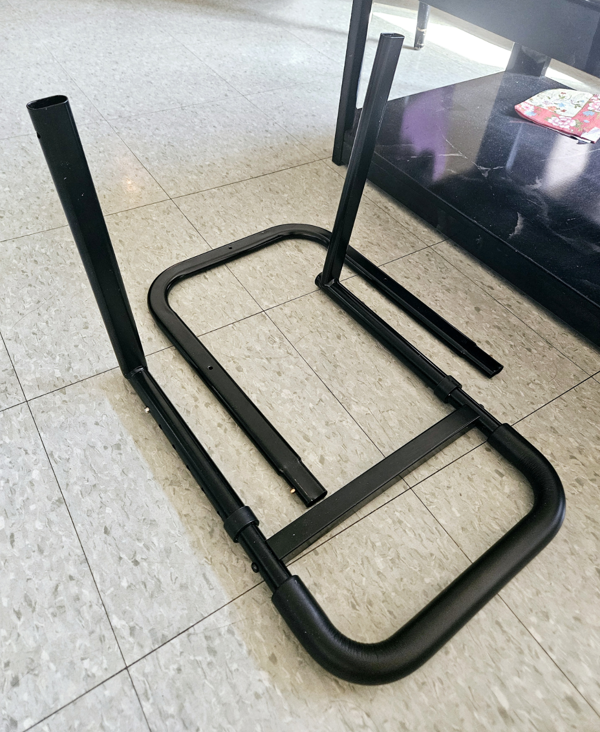 Adjustable Black Metal Bed Assist Handle