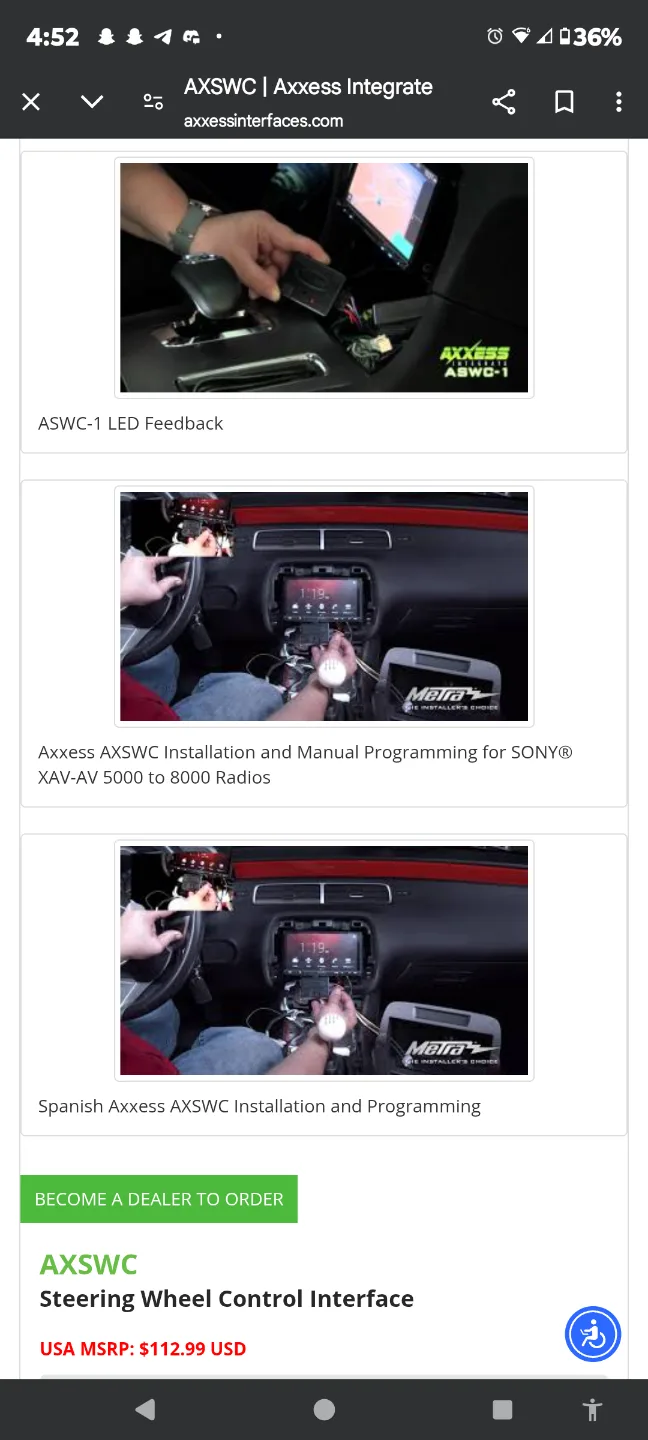 Axxess ASWC-1 Steering Wheel Control Interface image indicator(4)