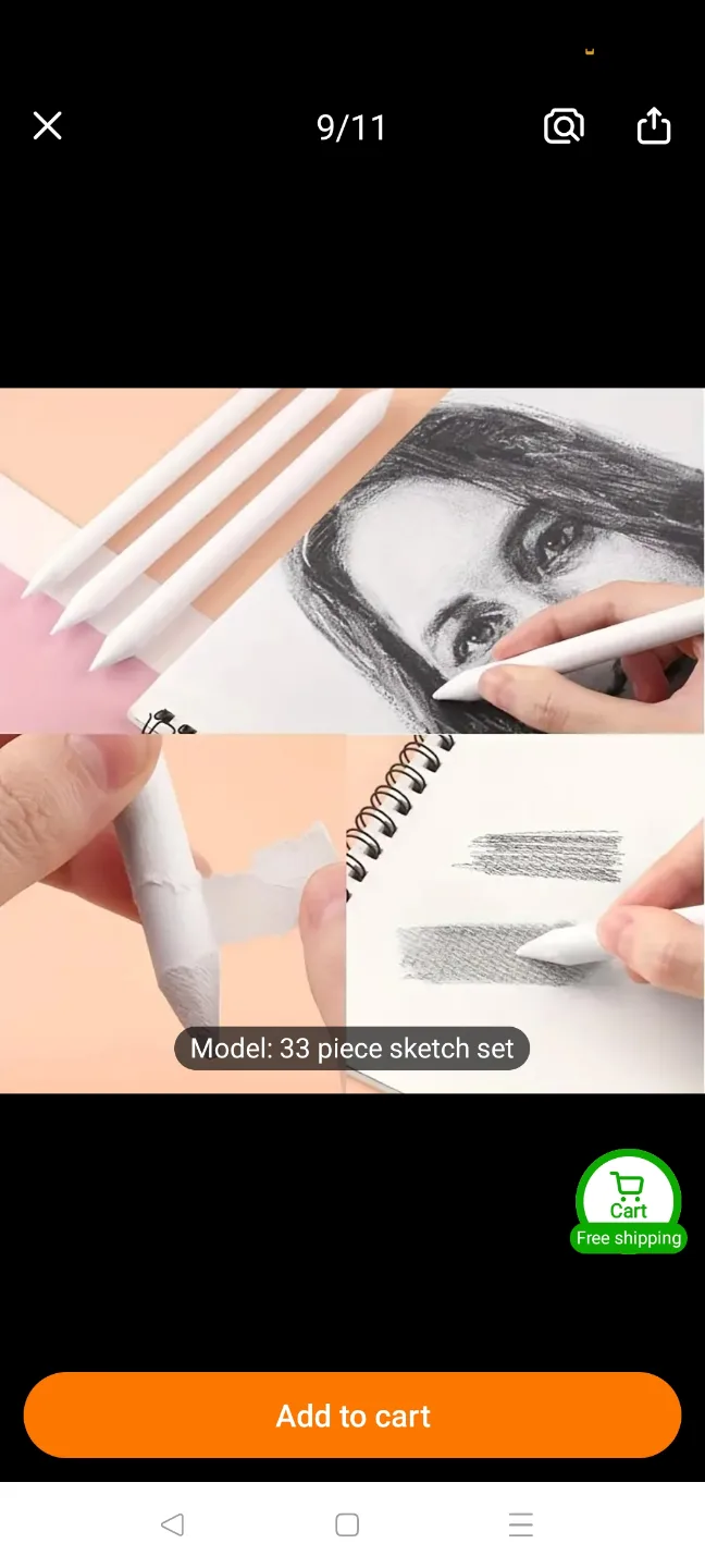 33 Piece Sketching Set with Carrying Case and belt image indicator(4)