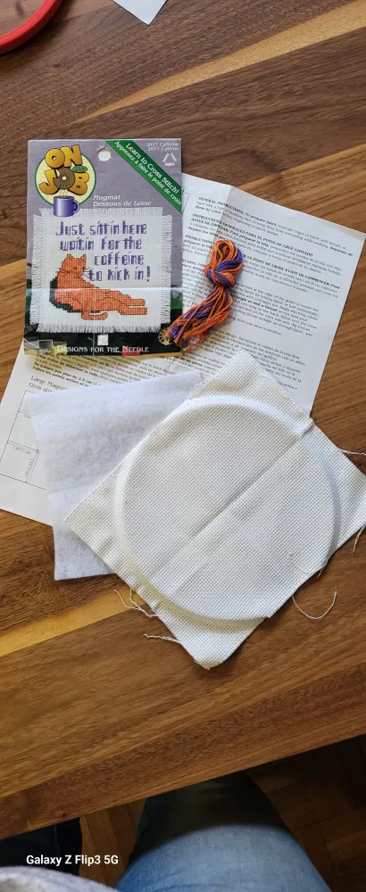 Cross Stitch Mug Rug Kits - Two Designs 💚 image indicator(3)