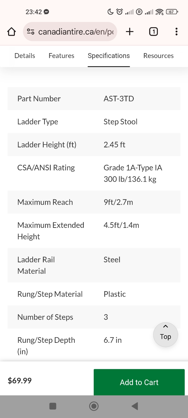 Mastercraft 3-Step Ladder - Heavy-Duty Folding Step Stool - photo 5