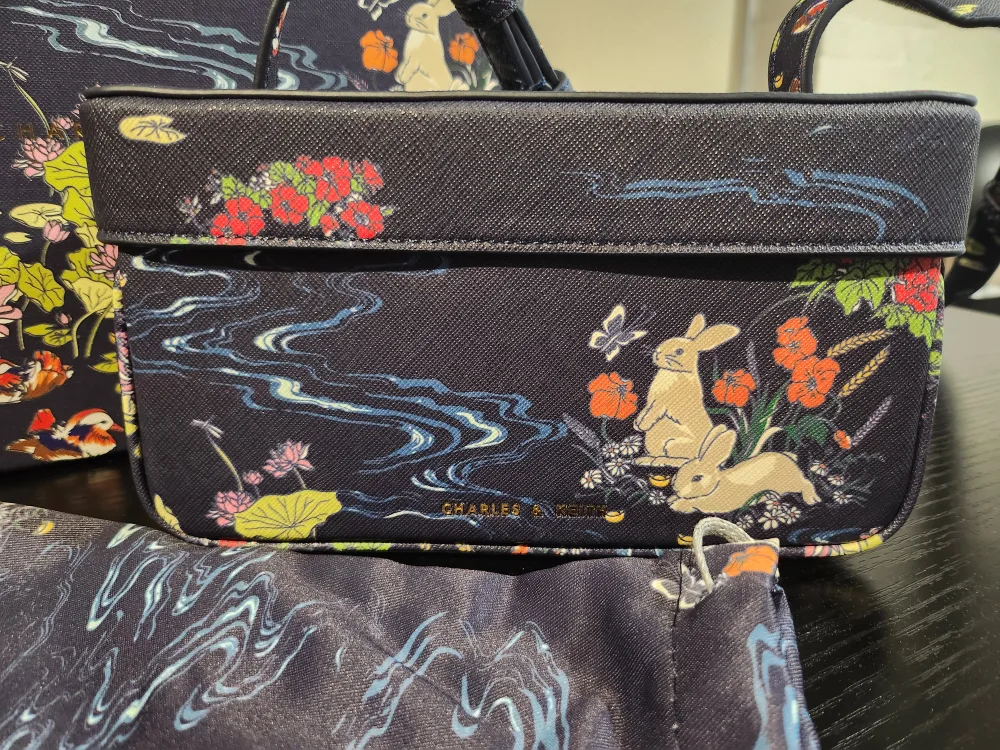 Charles & Keith Rabbit Print Box Bag thumbnail