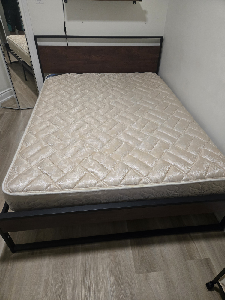 Queen Bed Frame with Mattress - photo 2