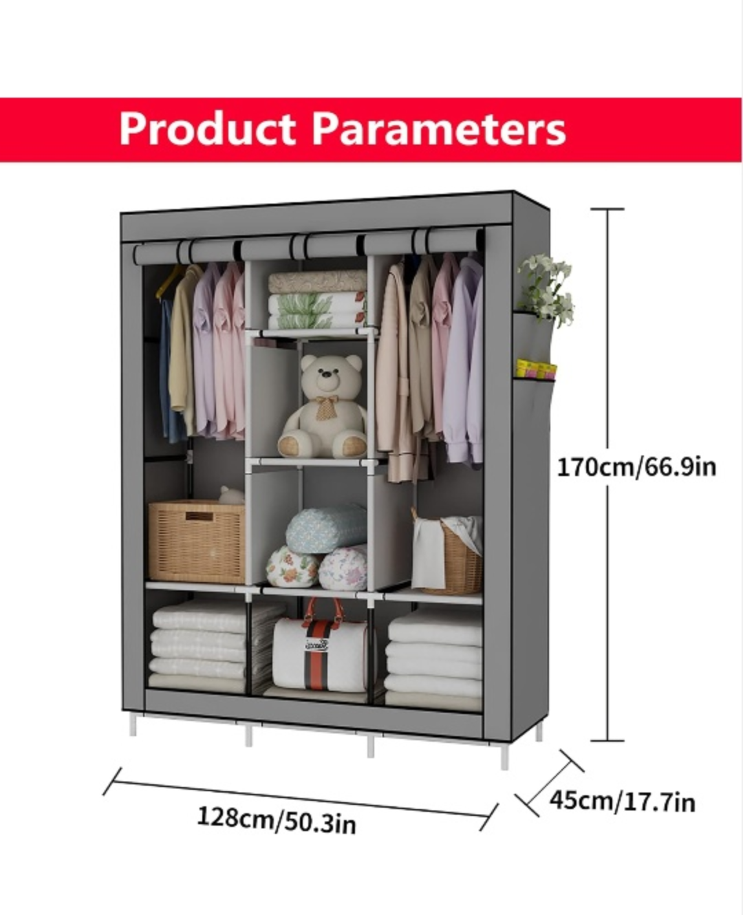 DIMIJ 12-Piece Drawer Organizers + Portable Wardrobe Closet💚 - photo 4