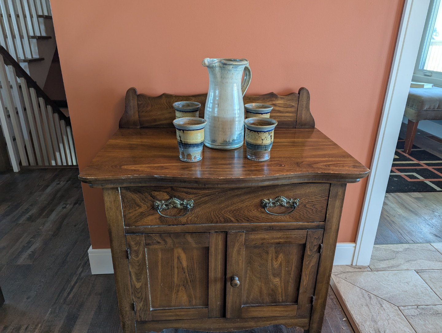 Vintage Wooden Wash Stand