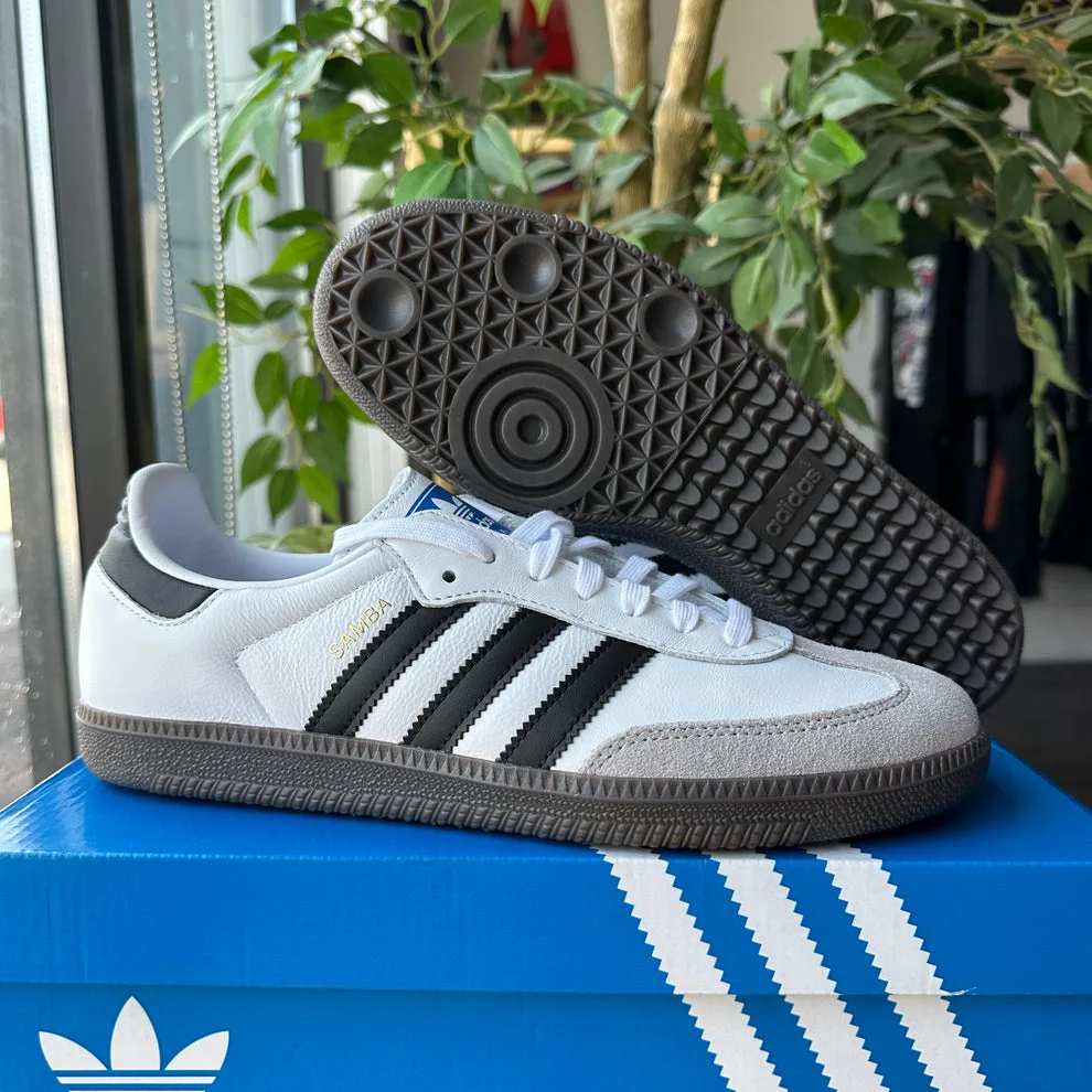 Adidas Samba Classic White/Black Leather Sneakers thumbnail