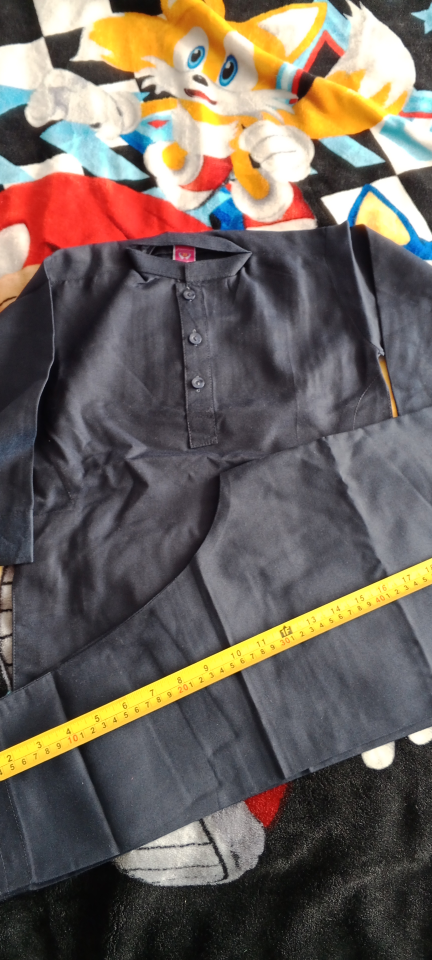 Boys' Dark Grey Shalwar Kameez Set - Size 22