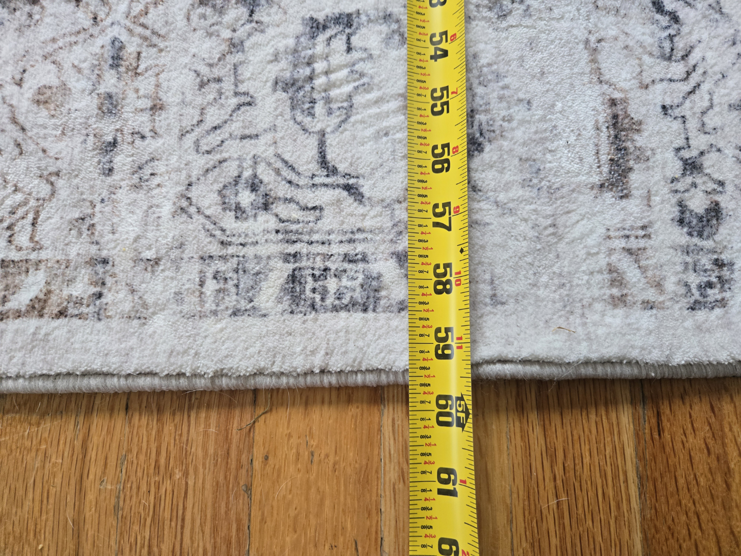Machine Washable Area Rug, Beige, Grey, and Brown Pattern - photo 2