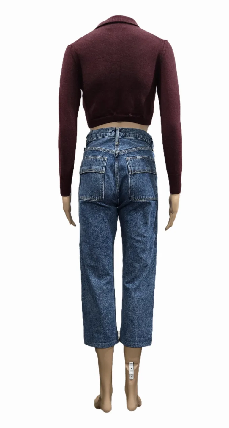 Agolde Cropped Cooper Cargo in Regulation Size 23-24 image indicator(5)