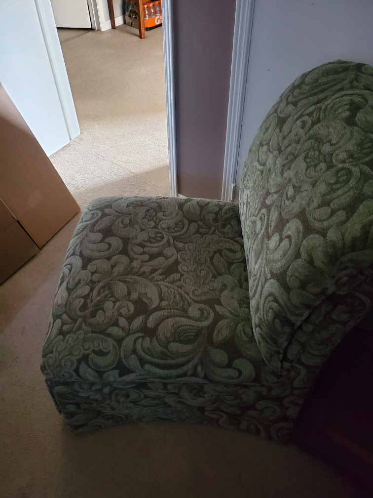 Armchair - Green Damask Pattern - photo 3