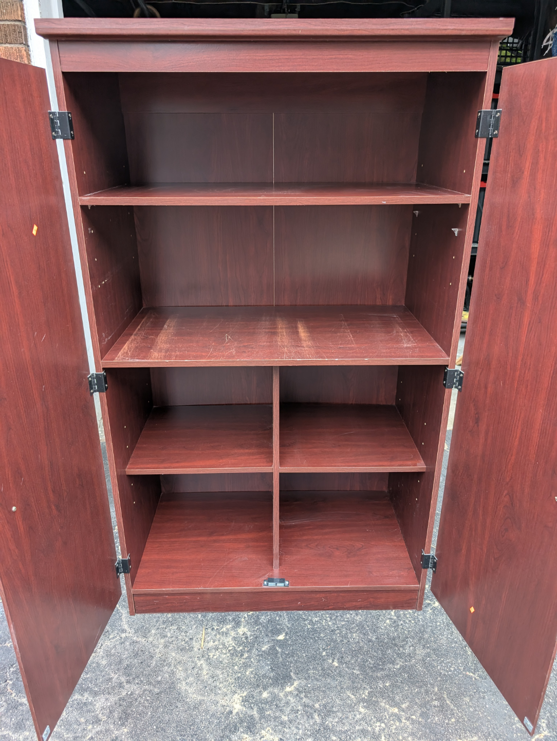 Cherry Wood Locking Cabinet - photo 3