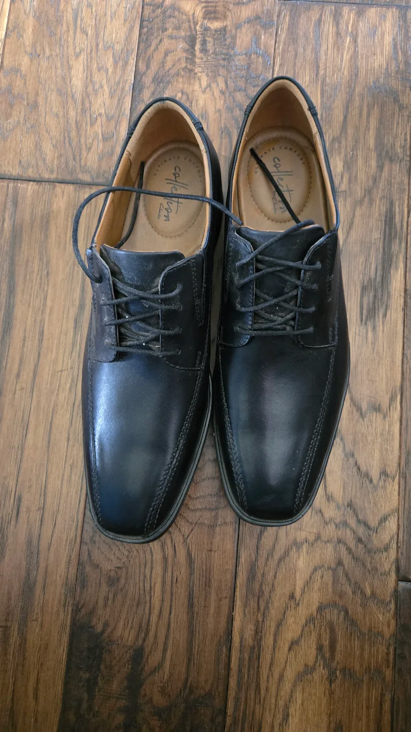 Men's Clarks Collection Black Leather Shoes