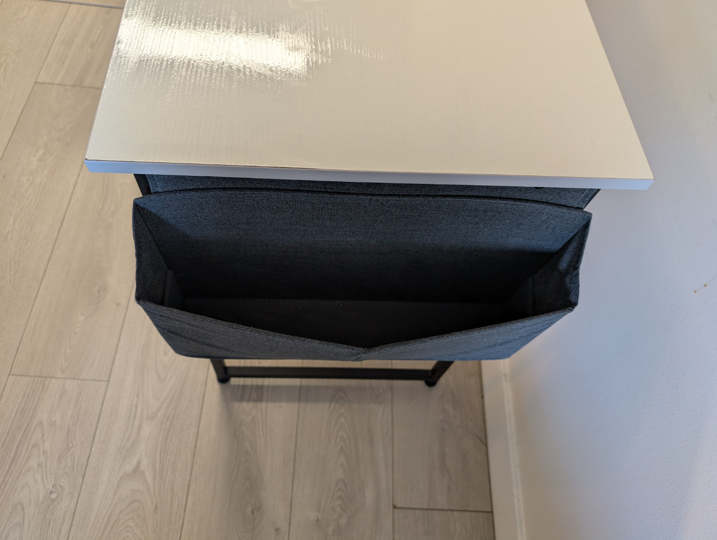 White Computer Desk with Storage - photo 5