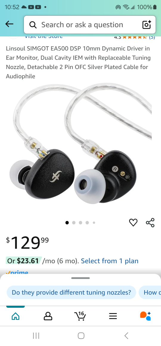 SIMGOT EA500 DSP 10mm Dynamic Driver In-Ear Monitors - photo 3