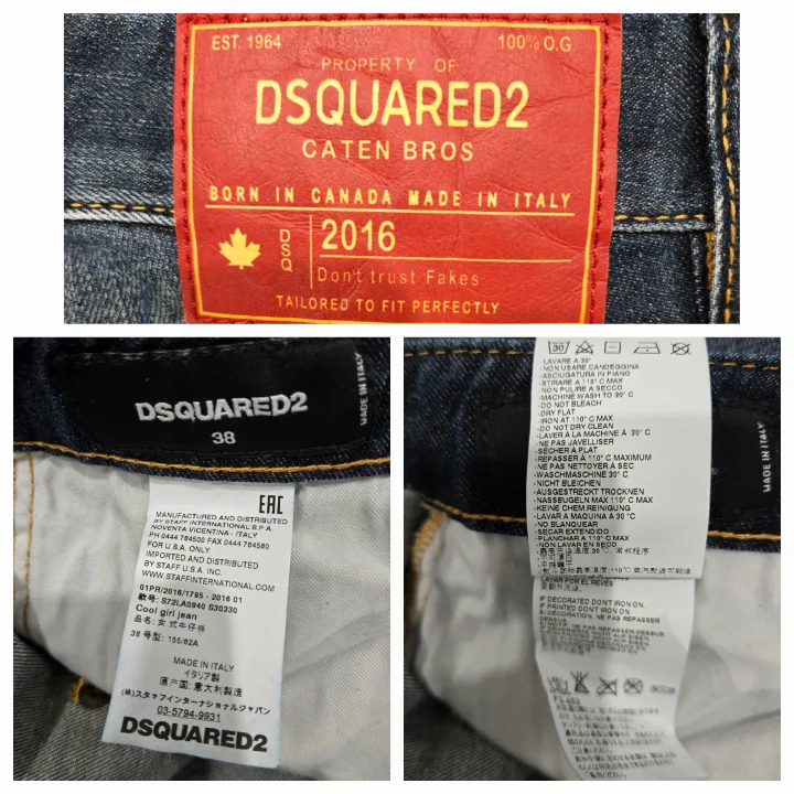 Women's Dsquared2 Cool Girl Jeans Size: EU 38/US 2-4/24-25" image indicator(10)