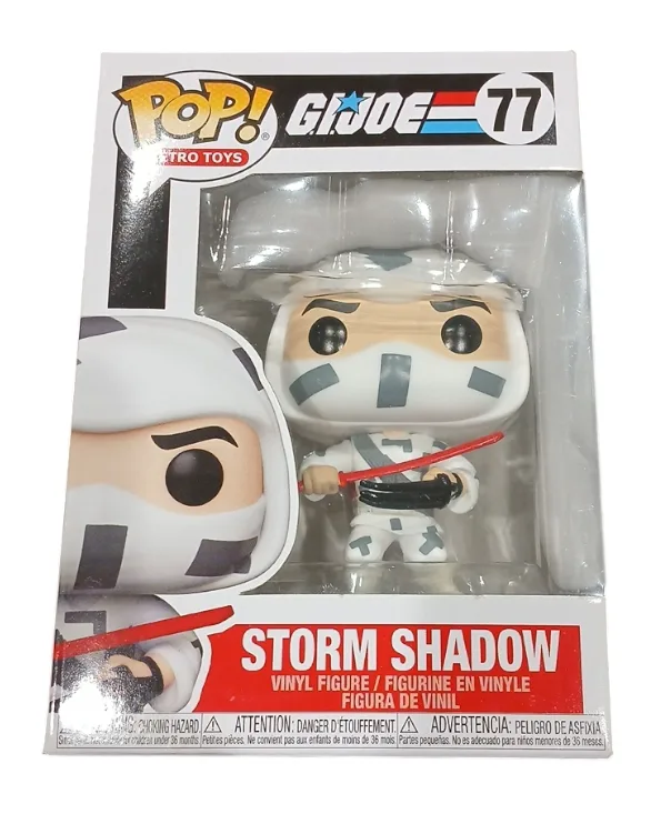 Vintage GI Joe Storm Shadow Action Figure + Pop Vinyl image indicator(2)