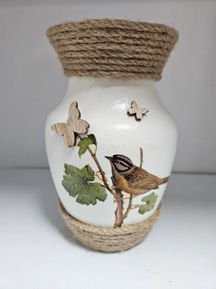 Handcrafted Bird Decor Vase thumbnail