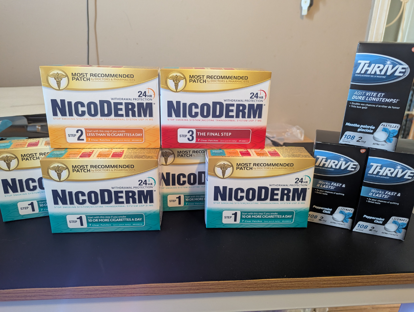 Nicoderm & Thrive Nicotine Patches & Lozenges Quit Smoking Aid