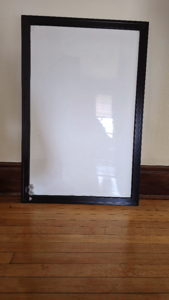 💚 Dry Erase Whiteboard with Black Frame