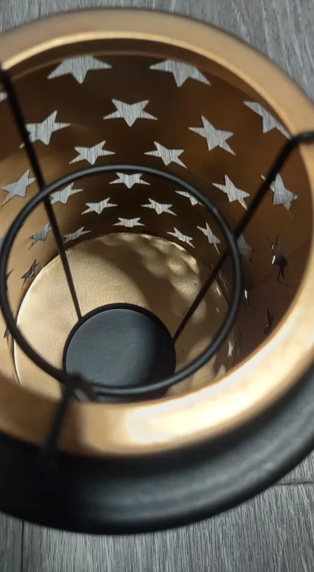 JHY DESIGN Set of 2 Metal Star Candle Lanterns image indicator(8)