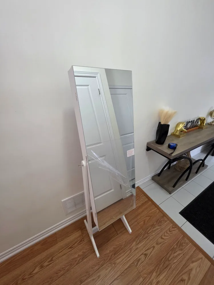 SONGMICS Full-Length Mirror with Jewelry Cabinet image indicator(6)