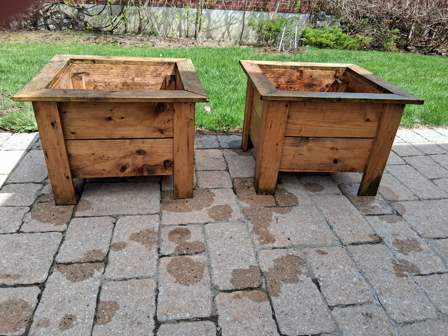 Pair of Wooden Planter Boxes - photo 3