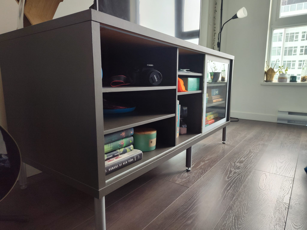 Wood Media Console Painted - photo 2