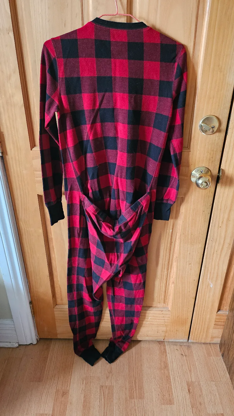 Roots Canada Red & Black Flannel Union Suit image indicator(4)