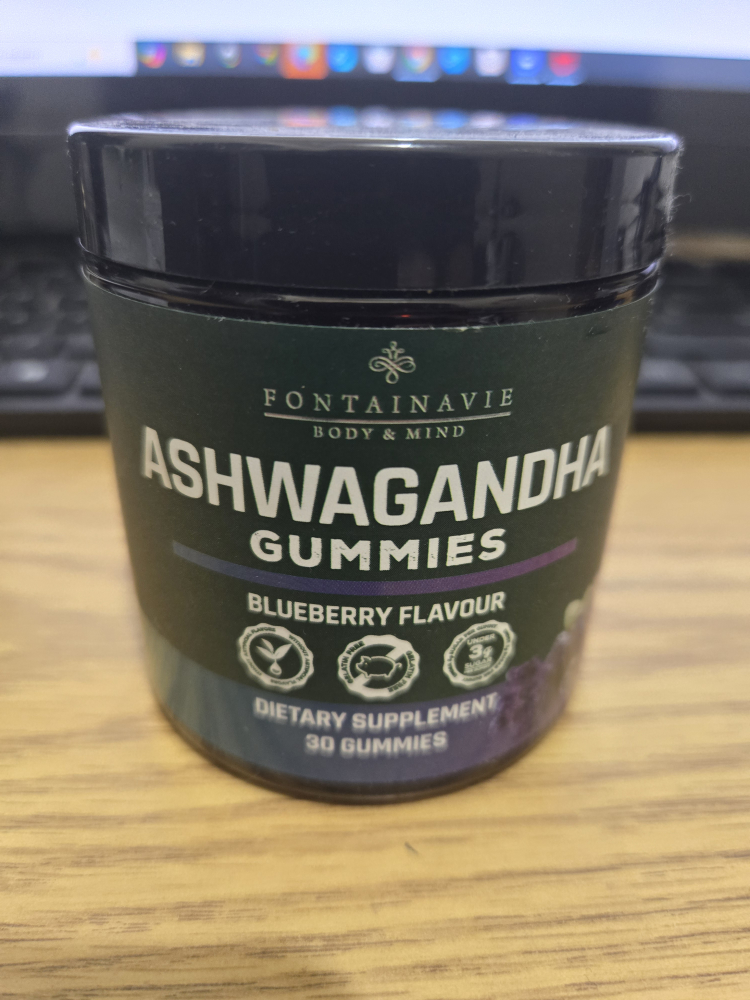 Fontainavie Ashwagandha Gummies, Blueberry Flavor