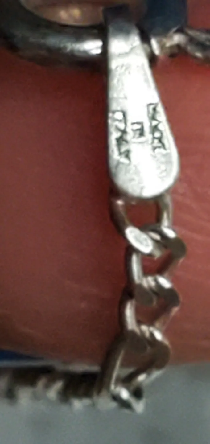 Vintage Sterling Silver Amber Necklace image indicator(5)