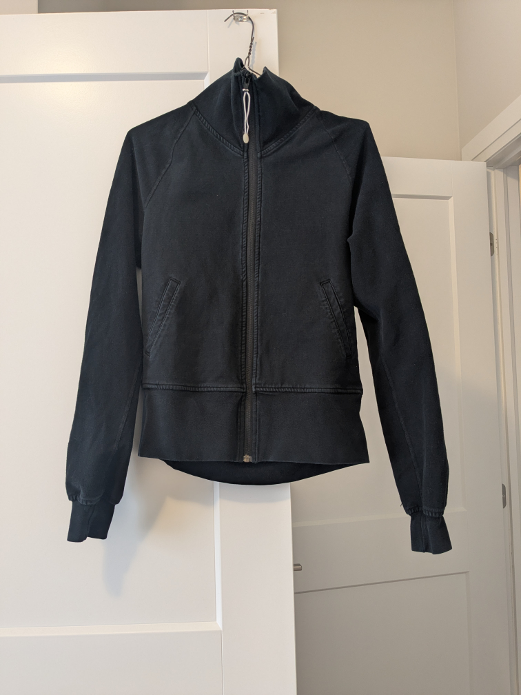 Lululemon Black Scuba Hoodie Zip-Up Jacket