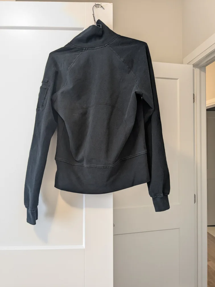 Lululemon Black Scuba Hoodie Zip-Up Jacket image indicator(2)