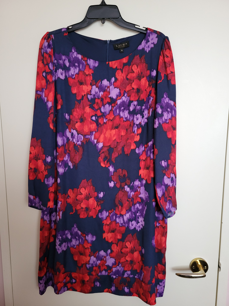 Laura Floral Print Dress Sz 14