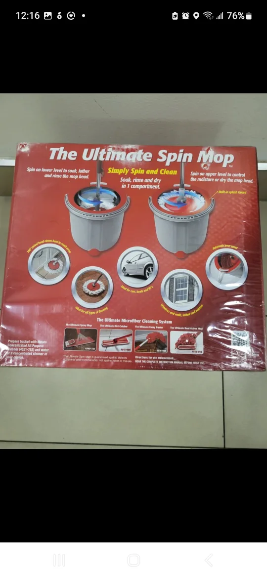 The Ultimate Spin mop with built-in splash guard image indicator(5)