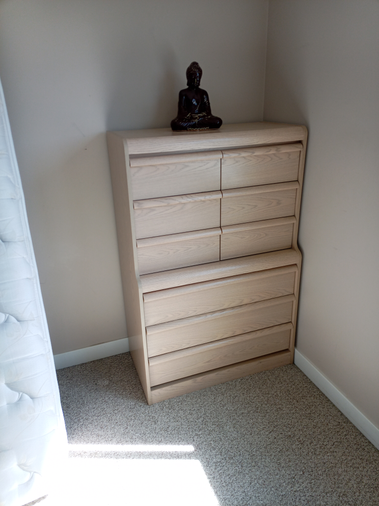 Tall Wooden Chest of Drawers