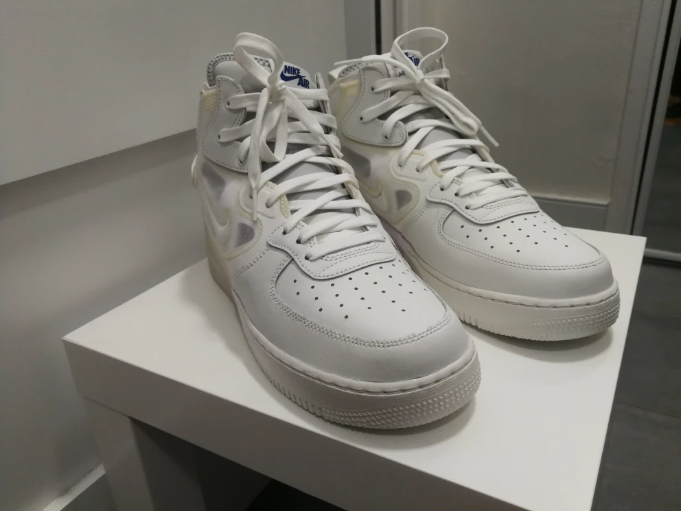 NEW Nike Air Force 1 Mid React 'Summer White' sz 11.5 - photo 3