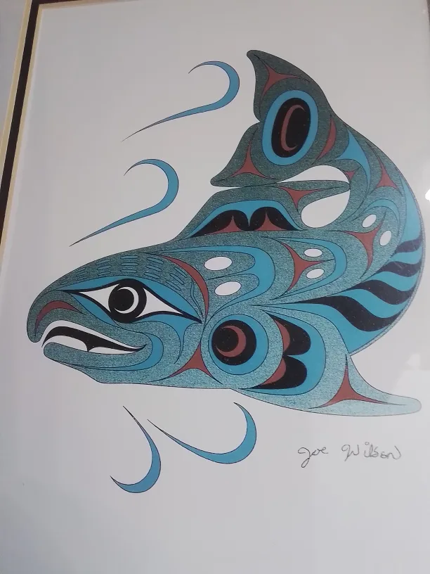 Joe Wilson Spawning Salmon Art Print💚 image indicator(6)