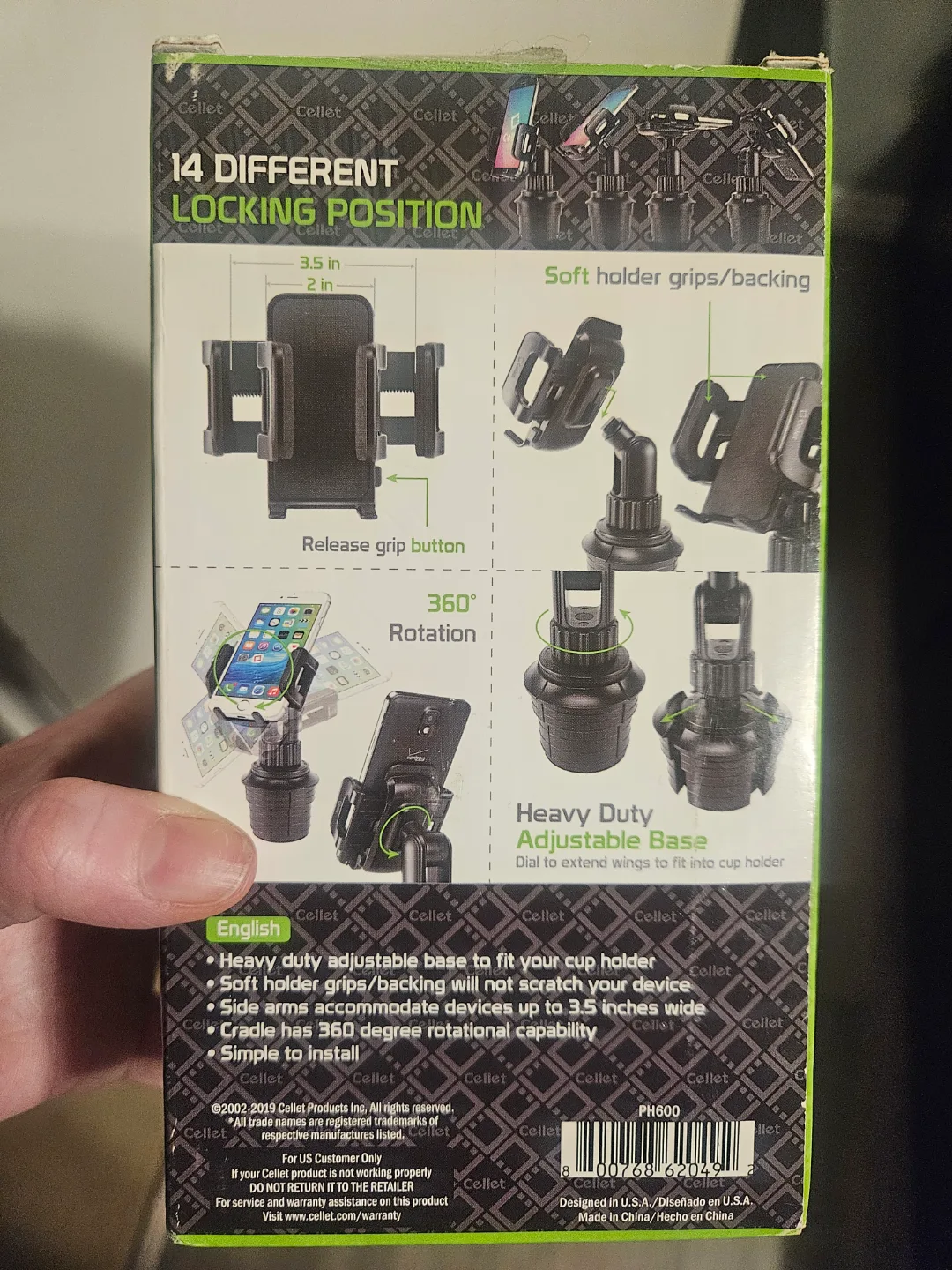 Cellet Smartphone Cup Holder Mount image indicator(2)