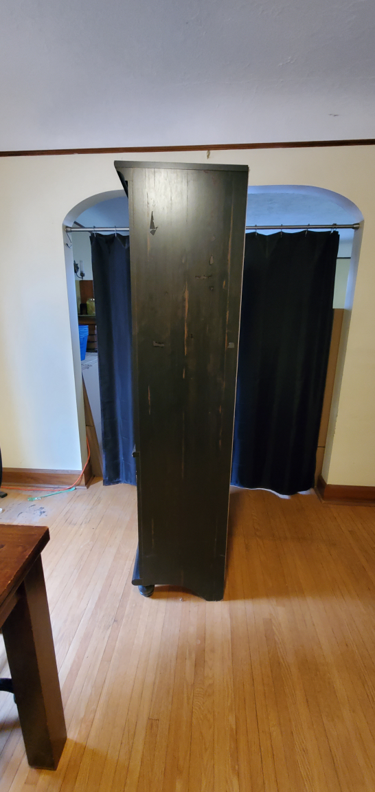 Black Wooden Bookcase - photo 4