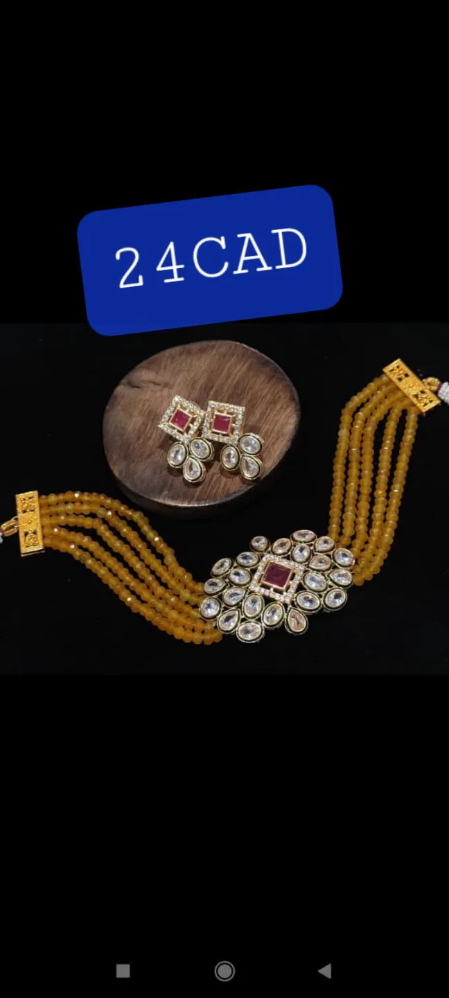 BRAND NEW Gorgeous Kundan Necklace Sets  💚 image indicator(7)