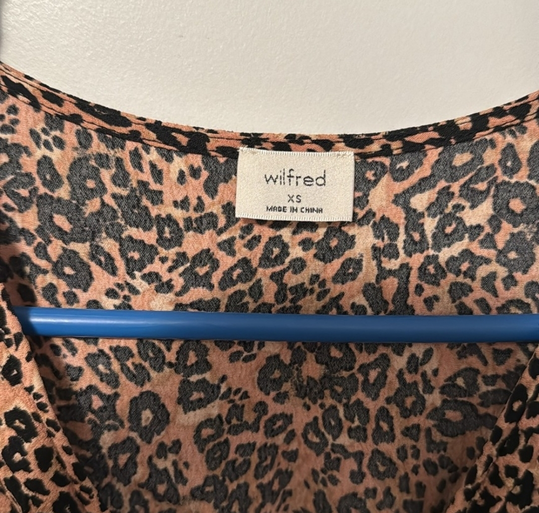 Wilfred Leopard Print Midi Dress - Size XS - photo 3