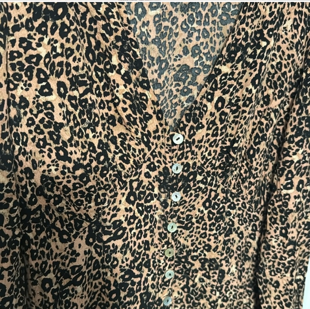 Wilfred Leopard Print Midi Dress - Size XS - photo 4