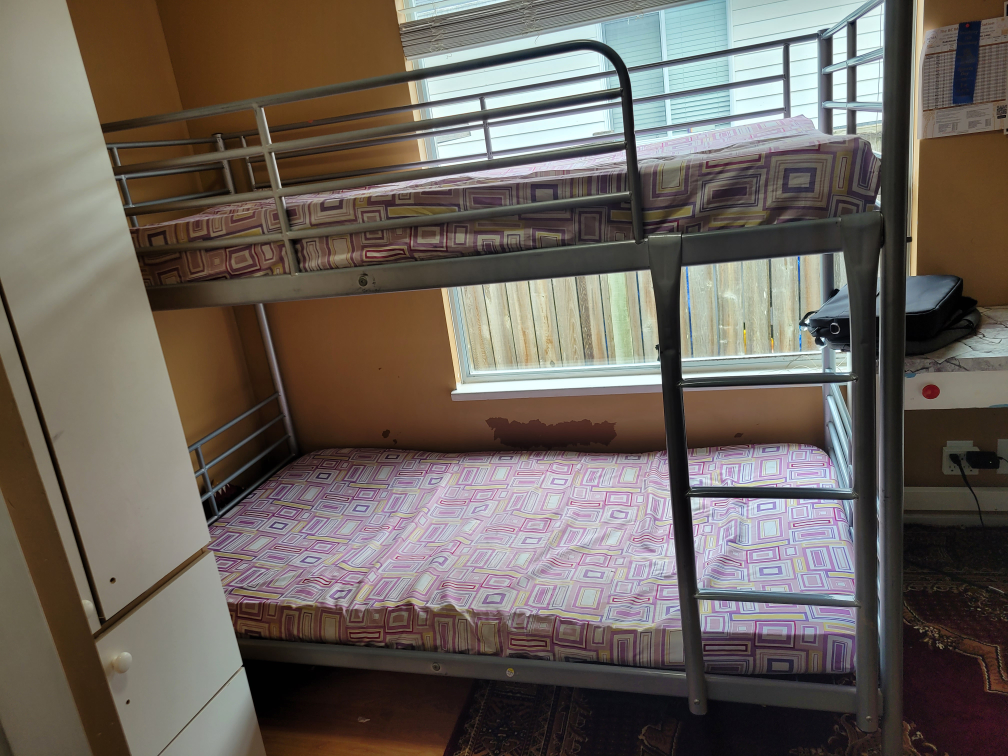 Twin-over-twin bunk bed