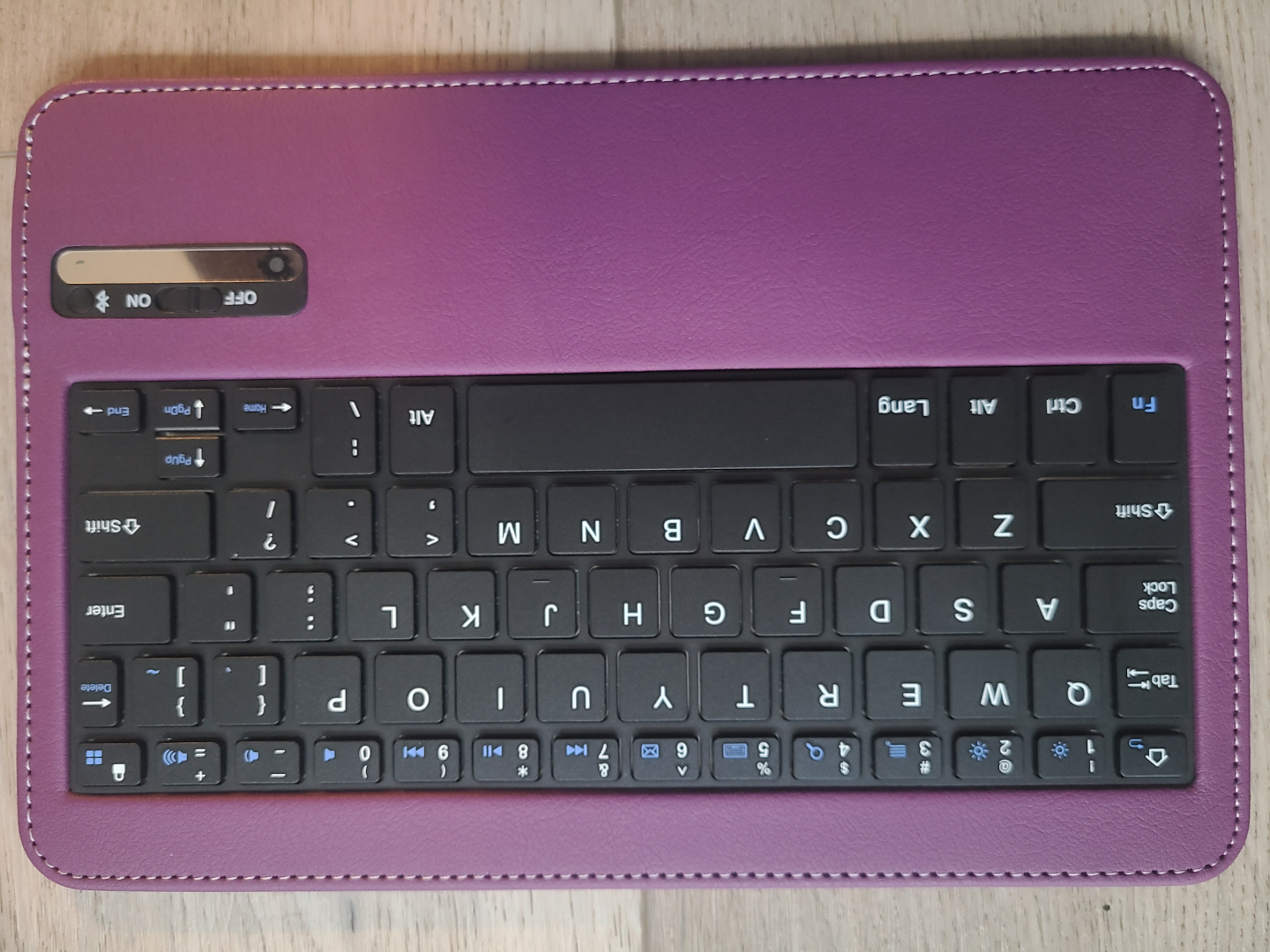 Wireless Bluetooth Keyboard - Purple and Navy